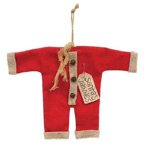 Santa's Jammies Red Small Hanger Ornament - The Fox Decor