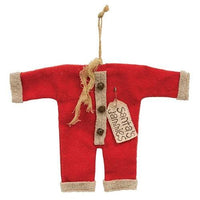 Santa's Jammies Red Small Hanger Ornament - The Fox Decor