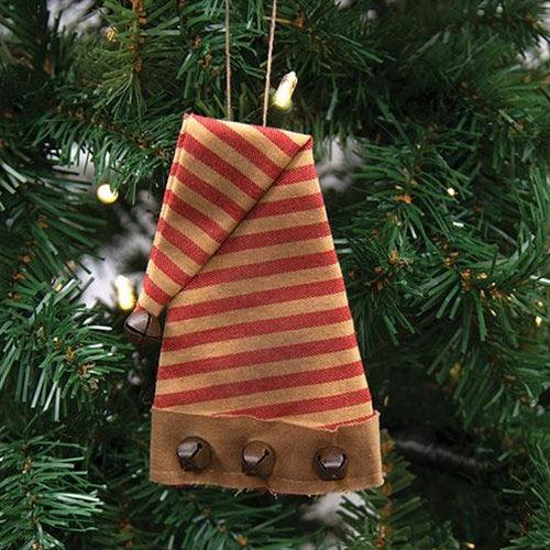 Striped Santa Hat Ornament - The Fox Decor