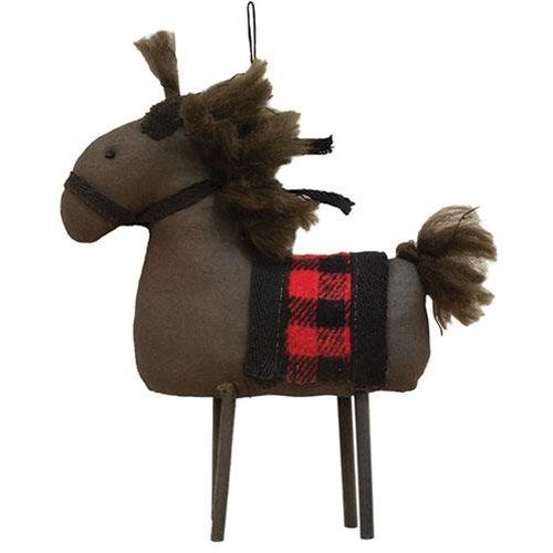 Stuffed Primitive Horse Ornament - The Fox Decor