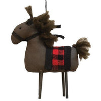 Stuffed Primitive Horse Ornament - The Fox Decor