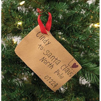 Santa Claus Letter Ornament From Cindy - The Fox Decor