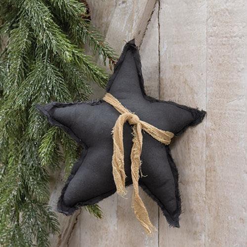 Gray Fabric Star Ornament - The Fox Decor