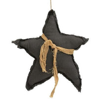 Gray Fabric Star Ornament - The Fox Decor