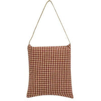 Primitive Snowman Candy Cane Pillow Ornament - The Fox Decor