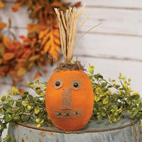 Stuffed Primitive Orange Jack Face - The Fox Decor