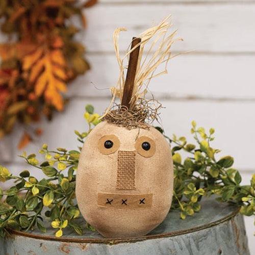 Stuffed Primitive Cream Jack Face - The Fox Decor