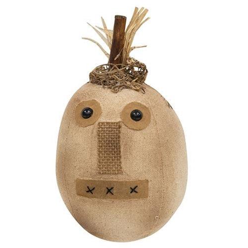 Stuffed Primitive Cream Jack Face - The Fox Decor