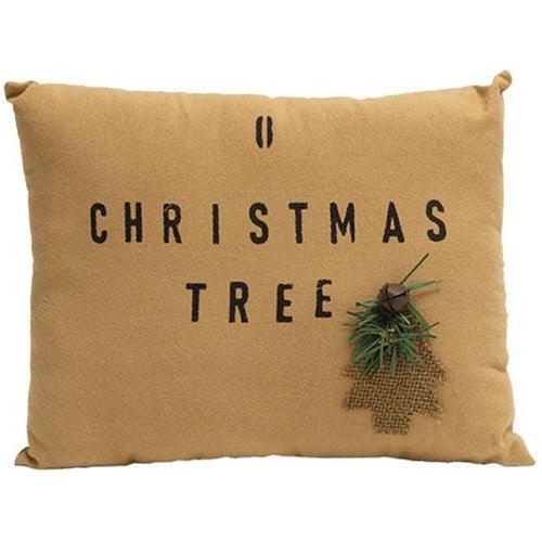 O Christmas Tree Primitive Pillow - The Fox Decor