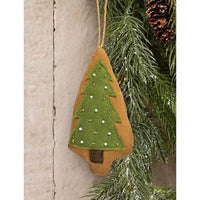 Beaded Christmas Tree Fabric Ornament - The Fox Decor