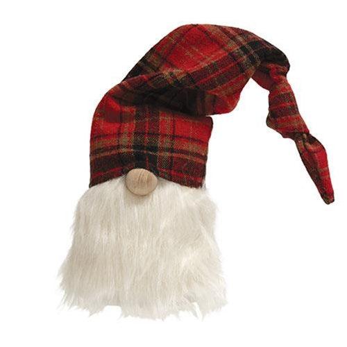 Large Red & Black Plaid Hat Gnome - The Fox Decor