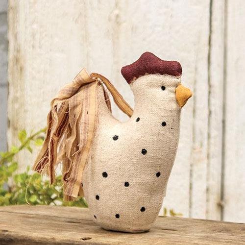 Stuffed Polka Dot Chicken Sitter - The Fox Decor