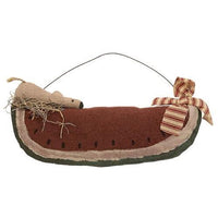 Primitive Mouse on Watermelon Hanger - The Fox Decor
