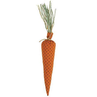2 Set Orange & Black Polka Dot & Buffalo Check Carrots - The Fox Decor