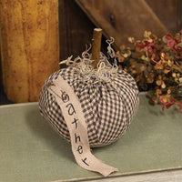 Tan & Cream Stuffed Gather Mini Pumpkin - The Fox Decor