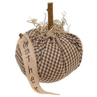 Tan & Cream Stuffed Gather Mini Pumpkin - The Fox Decor
