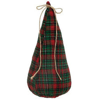 Stuffed Green & Red Plaid Christmas Tree 135 - The Fox Decor