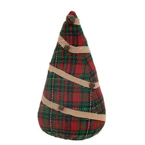 Stuffed Green & Red Plaid Christmas Tree 9 - The Fox Decor