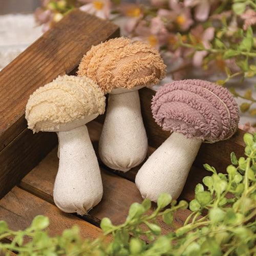Chenille Stuffed Mushroom Ornament 3 Asstd - The Fox Decor