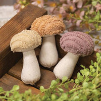Chenille Stuffed Mushroom Ornament 3 Asstd - The Fox Decor