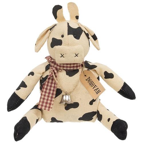 Donovan Cow w Bell Doll - The Fox Decor