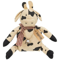 Donovan Cow w Bell Doll - The Fox Decor