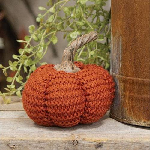 Orange Knit Pumpkin 35 - The Fox Decor