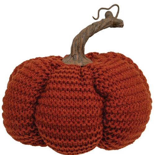 Orange Knit Pumpkin 55 - The Fox Decor