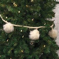 Furry Pom Pom Garland - The Fox Decor