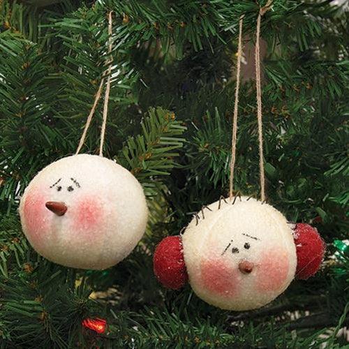 Snowman Head 2 Asstd - The Fox Decor