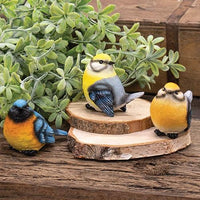 Mini Resin Multicolored Bird 3 Asstd - The Fox Decor