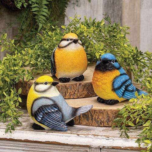 Large Resin Multicolored Bird 3 Asstd - The Fox Decor