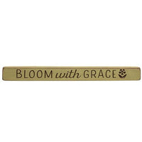 Bloom With Grace Engraved Block 18 - The Fox Decor