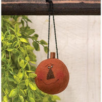 Teeny Jack O Lantern Head Ornament - The Fox Decor