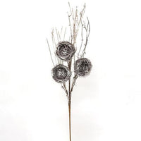 Snow Fallen Branch w Birdnest 34 - The Fox Decor