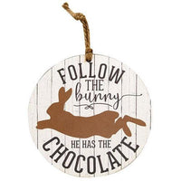 Follow the Bunny Ornament 2 Asstd - The Fox Decor