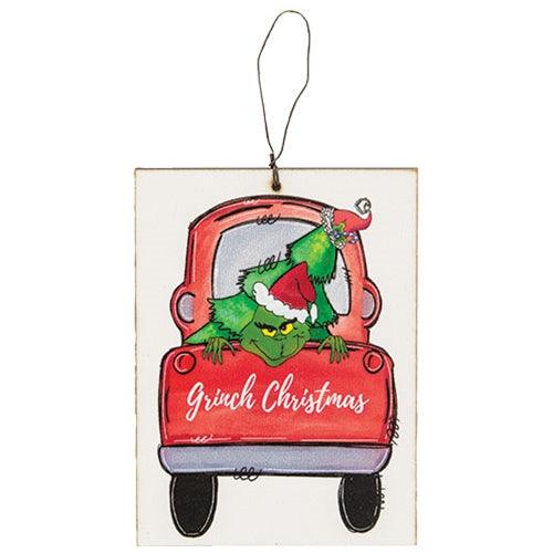 Grinch Christmas Ornament 2 Asstd - The Fox Decor