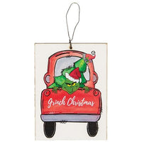 Grinch Christmas Ornament 2 Asstd - The Fox Decor