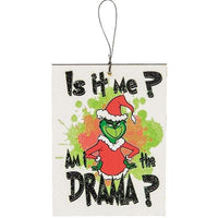 Grinch Christmas Ornament 2 Asstd - The Fox Decor