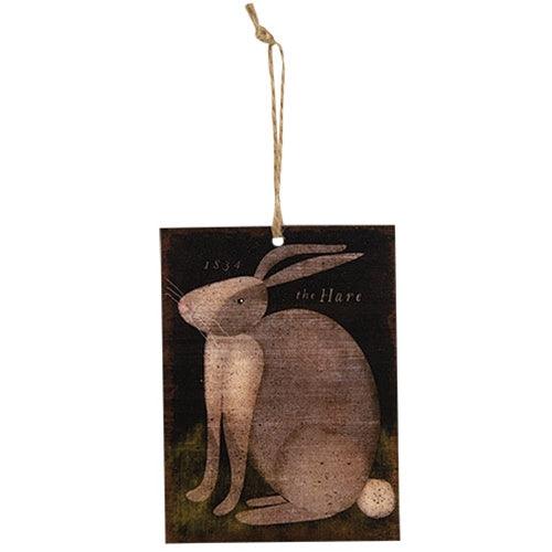 Primitive Spring Bunny Ornament 3 Asstd - The Fox Decor