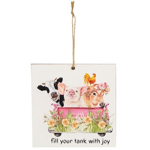 Barnyard Friends Spring Truck Ornament 2 Asstd - The Fox Decor