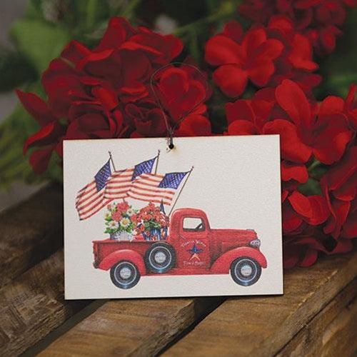 Frontier Woman Flower Market Truck Ornament - The Fox Decor