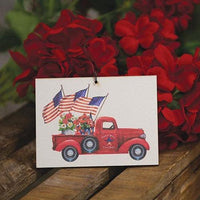 Frontier Woman Flower Market Truck Ornament - The Fox Decor