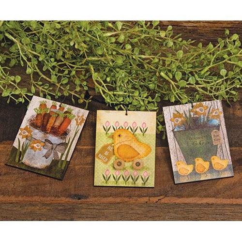 Primitive Carrots & Daffodils Ornament - The Fox Decor