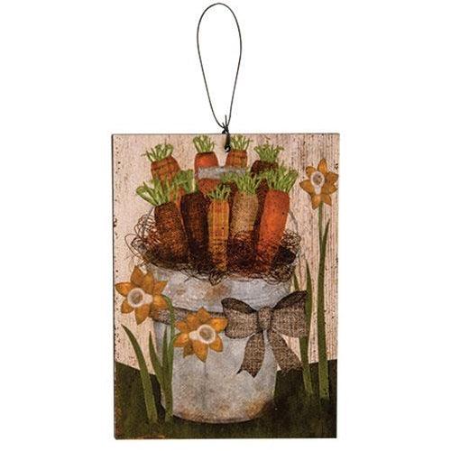 Primitive Carrots & Daffodils Ornament - The Fox Decor