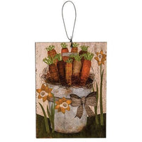 Primitive Carrots & Daffodils Ornament - The Fox Decor
