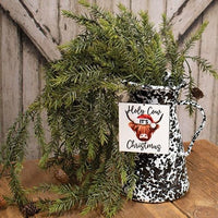 Holy Cow It's Christmas Square Ornament - The Fox Decor