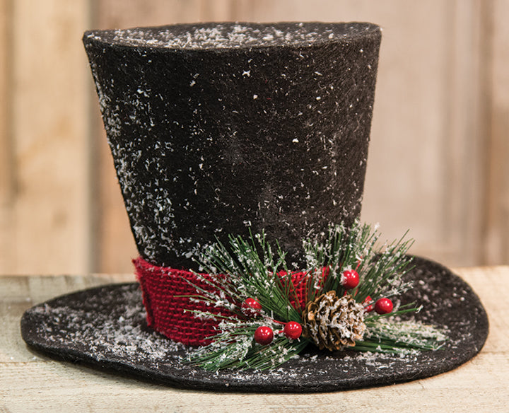 Large Black Top Hat - The Fox Decor