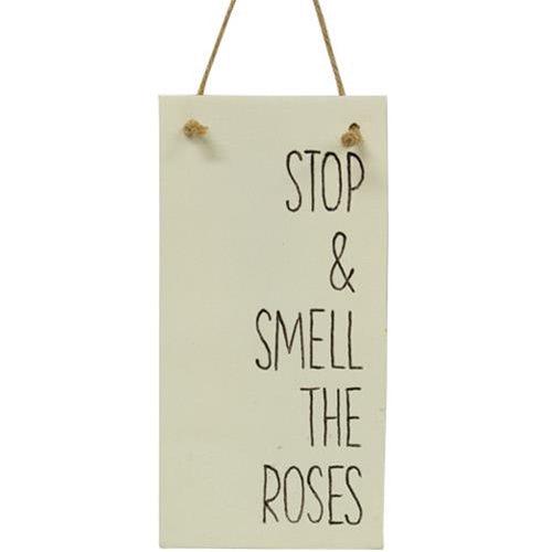 Stop and Smell The Roses Resin Sign - The Fox Decor