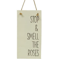 Stop and Smell The Roses Resin Sign - The Fox Decor